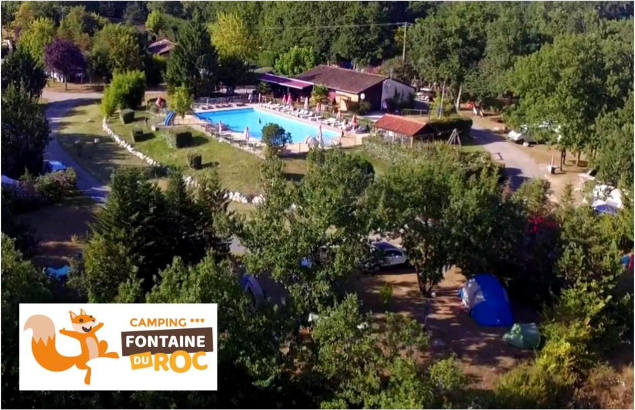Camping Fontaine Du Roc Pensionat Devillac Exteriör bild
